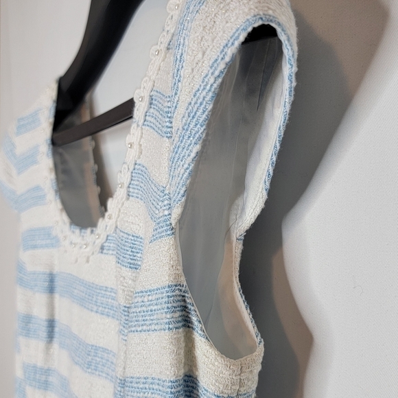 Lilly Pulitzer Rylan Dress in Flutter Blue Lurex Boucle Stripe - Picture 7 of 15